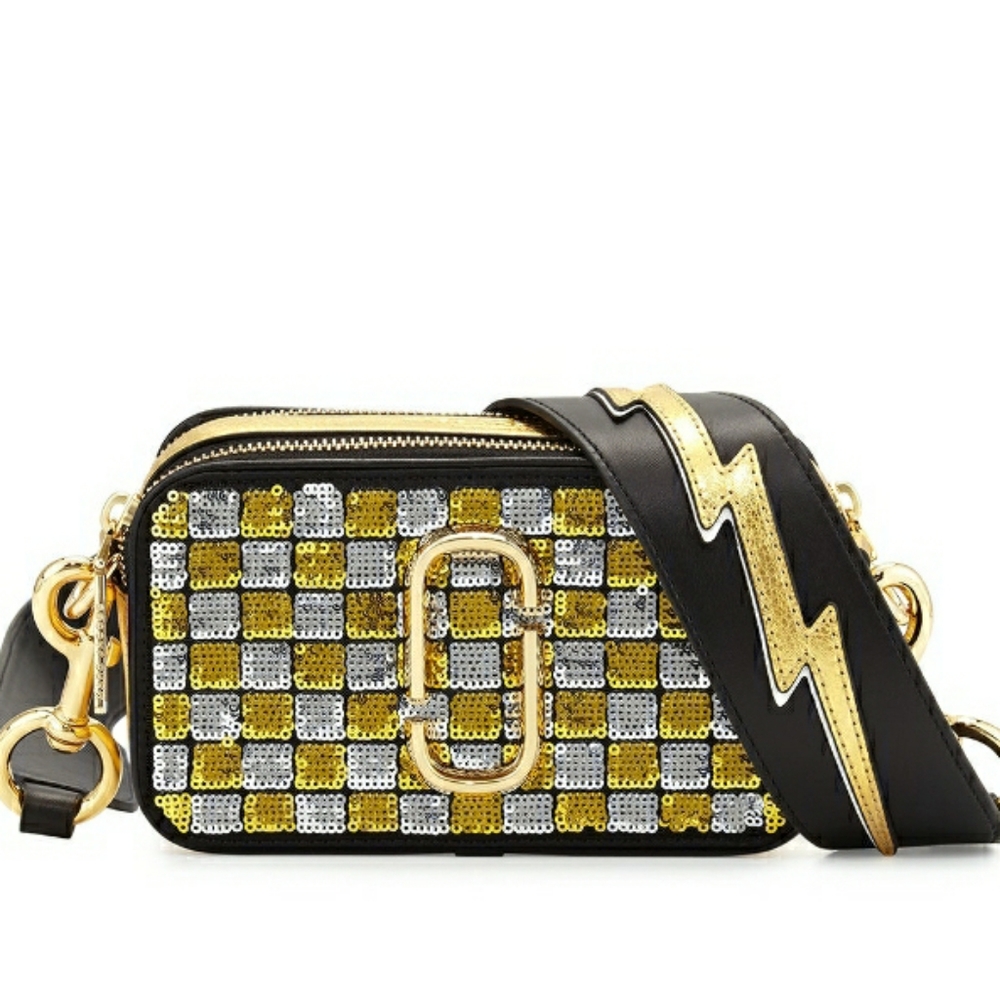 Marc Jacobs Snapshot small sequined camera…